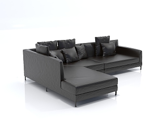 Sofa Combination Sofa Casual Sofa Office Sofa Leather Sofa Fashion Sofa Combination 3d model