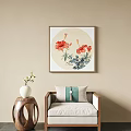 New Chinese-style Single Sofa 3d model