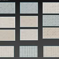 Scallop Patterned Architectural Components With Textured Surface And Light Blue Beige Tones