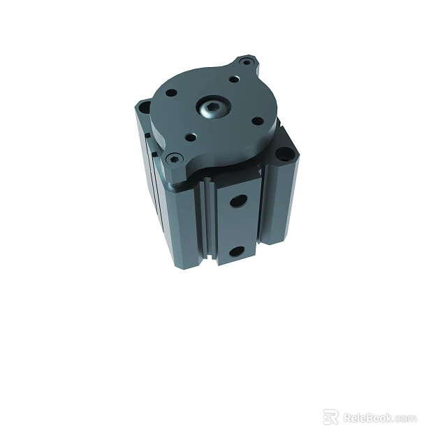 Durable Metal Mechanical Component With Multiple Holes For Industrial Application 3d model