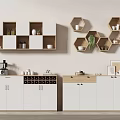 Nordic Sideboard Decorative Cabinet 3d model