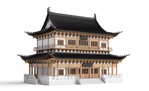 Chinese ancient building 3d model