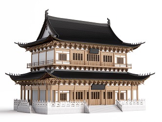 Chinese ancient building 3d model