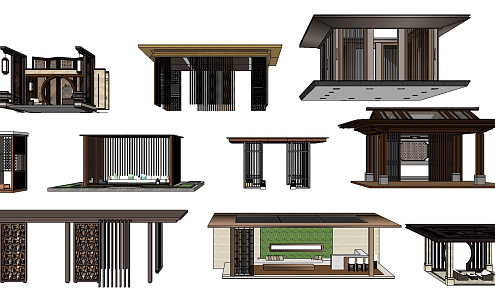 New Chinese Pavilion 3d model