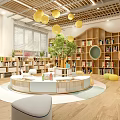 Modern Reading Room Reading Room 3d model