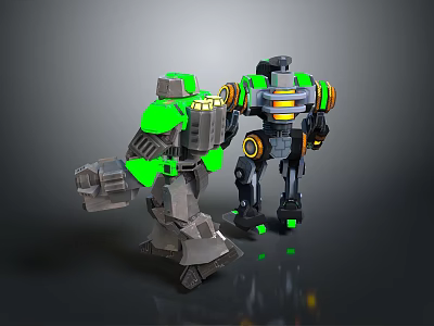 Robot Robot Assistant Small Robot Robot Butler Robot Butler Figure Game Figure 3d model