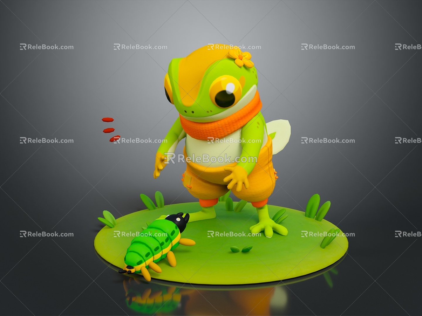 Frog Frog Frog Poison Frog Game Frog Reptile Cold Blooded Animal Reptile Reptile 3d model