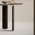 Modern desk and chair combination 3d model