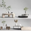 Modern coffee table coffee table combination 3d model
