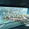 Interactive Commercial Display Equipment for Urban Planning Visualization with High Tech Screen 3d model