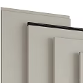 Modern Gray Kitchen Cabinet Doors With Sleek Design And Various Sizes 3d model