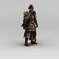 Game Chibi Anime Game Figure Man Warrior 3d model