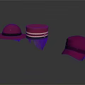 Fashionable Maroon Hats With Different Styles Striped Trim And Classic Designs