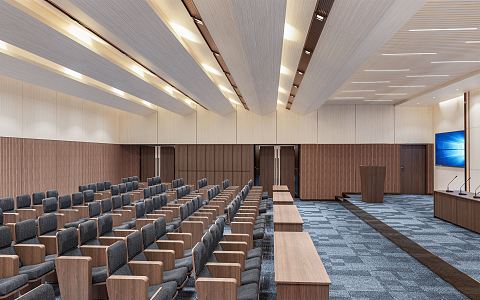 Modern Conference Hall Report Hall 3d model