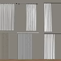 Various Curtain Styles In White And Beige For Home Window Decoration