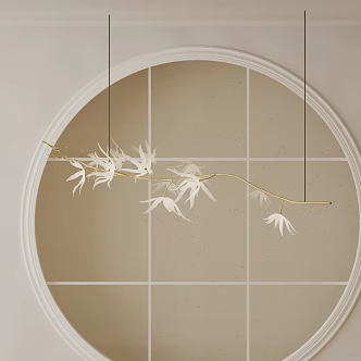 Modern chandelier 3d model