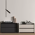 Bedside table Drawer 3d model