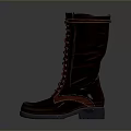 Daily Necessities Brown Leather Lace Up Boots For Casual Wear