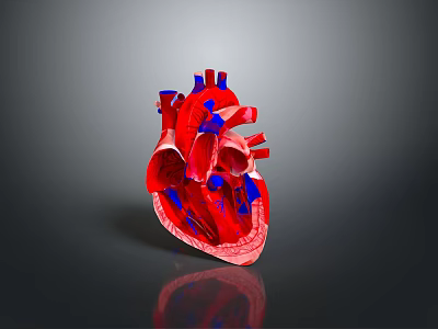 Medical Device 3D Anatomical Human Heart Model For Medical Education Visualization 3d model