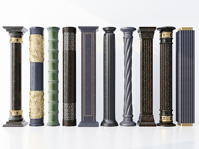 European Roman Column Decorative Column model