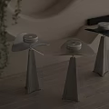 Three Modern Floor Lamps With Marble Bases And Gold Accent Details For Living Room Decor
