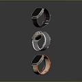 Smart Watches Collection With Various Color Straps And Digital Display Designs