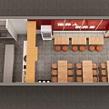 Nutritious Chinese Fast Food Restaurant Featuring Super Beef Offal Soup And Dining Tables Chairs