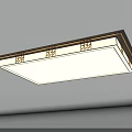 Modern Decorative Ceiling Light With Square And Round Shapes And Elegant Frame Design 3d model