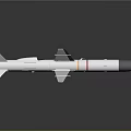 Sleek White Space Rocket Featuring Red Yellow Stripes And Tail Fins