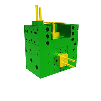 Plastic coated two-color plastic mold design, development and production of plastic products production injection mold processing and manufacturing intelligent electronic wireless headset headset mold injection shell 3d model