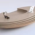 Modern reception desk Front Desk 3d model