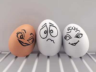 Modern Eggs Humble Eggs 3d model