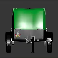 Brightest Green Automotive Parts Trailer Equipment Featuring Mobile Wheels And Sturdy Construction
