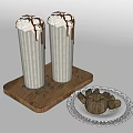 Cream Topped Chocolate Drinks on Wooden Tray with Coffee Beans and Cookies on White Plate