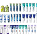 Essential Household Laundry And Daily Use Products With Various Bottles And Tubes