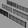 Sturdy Metal Railings With Various Intricate Designs And Decorative Scroll Details