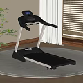 Modern Home Gym Treadmill With Digital Display And Sleek Design For Indoor Fitness