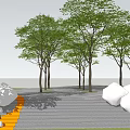 Modern Step Landscape 3d model