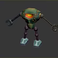 Robot Assistant Small Robot Butler Robot Butler Figure Game Figure 3d model