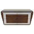 Modern Bar Counter Design With Wooden Cabinet Gray Top And Layered Storage Compartments