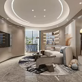 Elegant Hotel Lobby Interior With Modern Reception Desk Lighting And Marble Floor