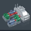 Industrial Crushing Equipment With Dual Motors Gear Transmission And Steel Frame
