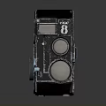 Vintage Dual Lens Camera Classic Electronic Device With Retro Design And Old-fashioned Look