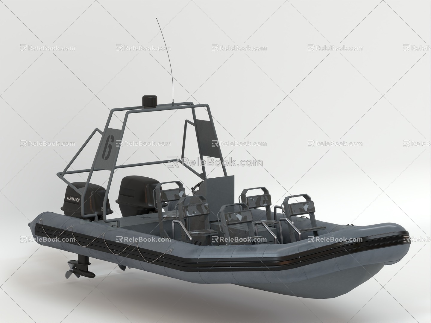 Rubber boat, kayak, lifeboat, motorboat, speedboat, yacht, small boat, fishing boat, fishing boat, inflatable boat 3d model