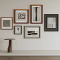 Modern Hanging Picture Combination 3d model
