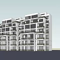 Modern Apartment Building Exterior Design Featuring Multiple Balconies And Glass Facade