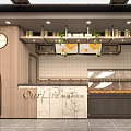 Modern Dessert Shop Interior With Glass Display Cases Fresh Pastries And Warm Lighting Fixtures