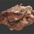 Natural Red Wood Stone With Rough Texture For Construction Decoration Applications