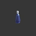Elegant Blue Perfume Bottle With White Cap For Cosmetics Collection
