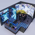 Immersive Cinema Experience With Curved Giant Screen Special Seats Mountain Landscape Lanterns And Smoke
